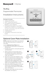 Honeywell TH4110U2005/U Installation Instructions Manual