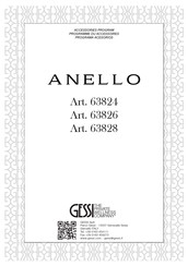 Gessi ANELLO 63824 Manual