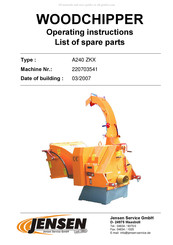 Jensen 220703541 Operating Instructions Manual