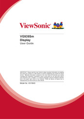 ViewSonic VS15843 User Manual