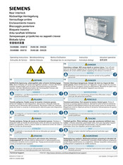 Siemens 3VA9458-0VK20 Operating Instructions Manual
