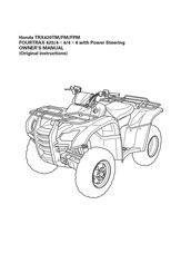 Honda TRX420FPM Owner's Manual