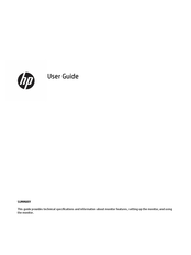 HP M34D User Manual