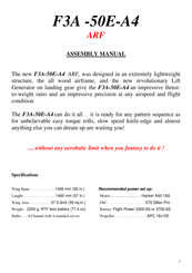 Sebart F3A-50E-A4 Assembly Manual