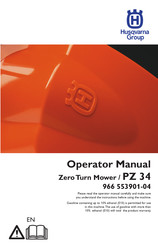 Husqvarna PZ34 Operator's Manual