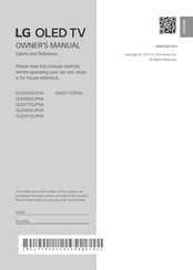 LG OLED97G2PSA Owner's Manual