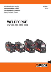 Kemppi WeldForce KWF 300 Operation Instructions Manual