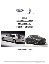 Ford FUSION HYBRID 2019 Modifiers Manual