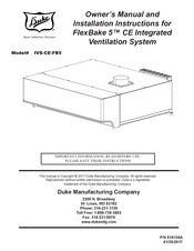 Duke IVS-CE-FB5 Owner's Manual And Installation Instructions