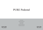 KRION PURE Pedestal Manual