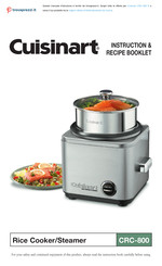 Cuisinart CRC-800 Instruction/Recipe Booklet