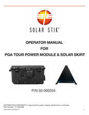 Solar Stik 50-000335 Manual