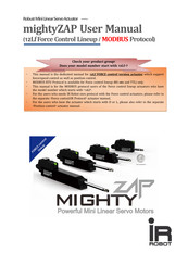 IR Robot mightyZAP User Manual