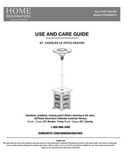Home Decorators Collection ST. CHARLES FHHS80019 Use And Care Manual