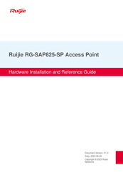 Ruijie RG-SAP825-SP Installation And Reference Manual