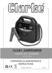 Clarke JS1224LIN Operating & Maintenance Instructions