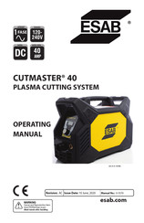 ESAB Cutmaster 40 Operating Manual