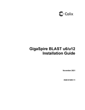 Calix GigaSpire BLAST u12 Installation Manual