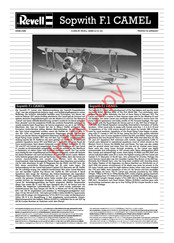 REVELL Sopwith F.1 Camel Assembly Instructions Manual