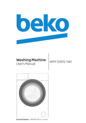 Beko WMY 50831 YW2 User Manual