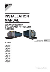 Daikin FWC16G Installation Manual