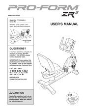 Icon PRO-FORM ZR3 User Manual