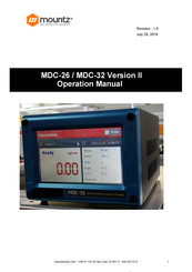 Mountz MDC-32 Operation Manual