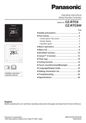 Panasonic CZ-RTC6W Operating Instructions Manual