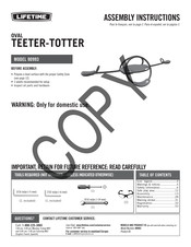 Lifetime 90993 Assembly Instructions Manual