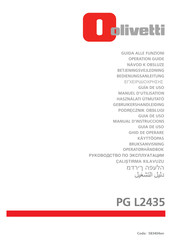 Olivetti PG L2435 Operation Manual