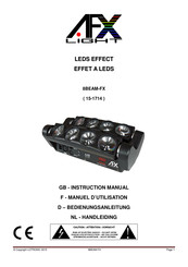Afx Light 8BEAM-FX Instruction Manual