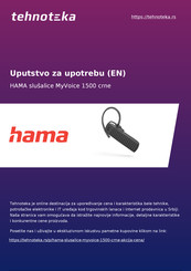 Hama MyVoice1500 Operating Instructions Manual