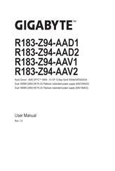 Gigabyte R183-Z94-AAD2 User Manual