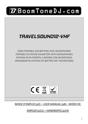BoomToneDJ TRAVELSOUND12-VHF User Manual