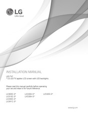 LG LX300C-S Series Installation Manual