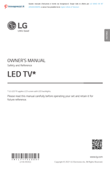 LG 86NANO99 Series Owner's Manual