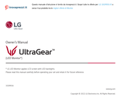 LG UltraGear GR93U-B Series Owner's Manual