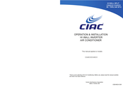 CIAC CH43CX Customer Operation & Installation Manual