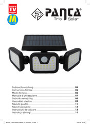Panta Trio Solar Instructions For Use Manual