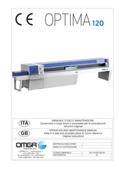 OMGA OPTIMA 120 Operation And Maintenance Manual
