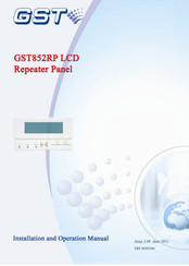 GST GST852RP Installation And Operation Manual