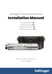 SulfiLogger X1-BCDE-F Installation Manual