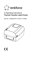 Renkforce RF-TTLP4-01 Operating Instructions Manual