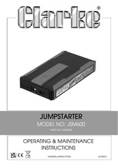 Clarke JSM600 Operating & Maintenance Instructions