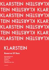 Klarstein 10028537 Manual