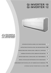 Olimpia splendid Qi INVERTER 10 Instructions For Installation, Use And Maintenance Manual