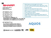 Sharp AQUOS 4T-70CT1U Operation Manual