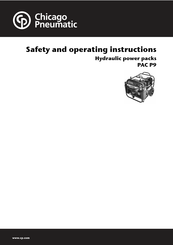 Chicago Pneumatic Hydraulic PAC P9 Safety And Operating Instructions Manual