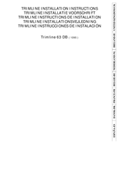 Thermocet Trimline 63 DB Installation Instructions Manual