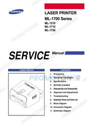 Samsung ML-1700 Series Service Manual